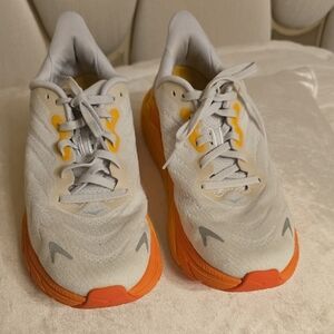 Hoka Cream and Yellow Sneakers 7.5 Women